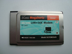 PCMCIA Modem Lan 3Com Megahertz 3CCFEM556